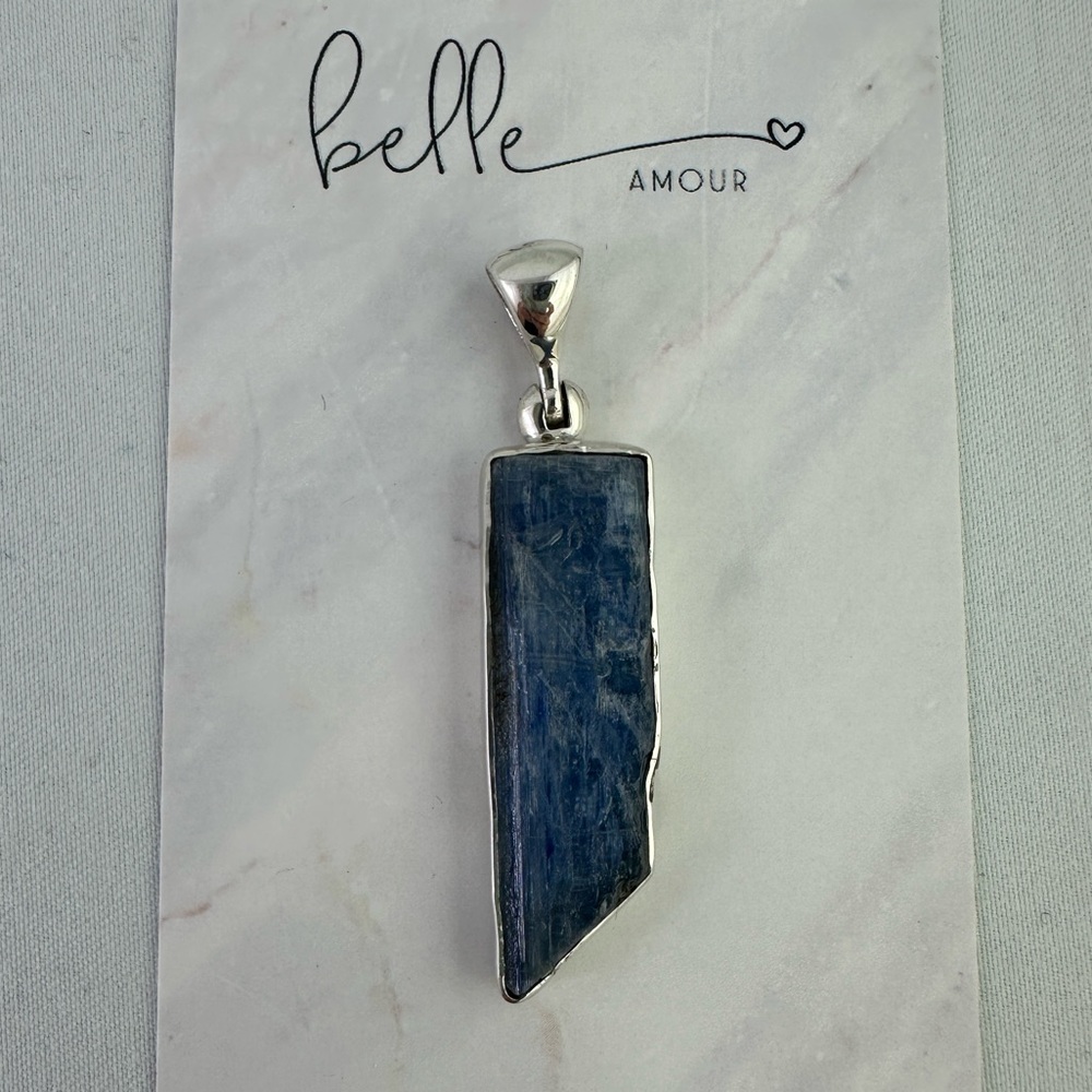 Kyanite- Curated Artisan Sterling Silver Pendant